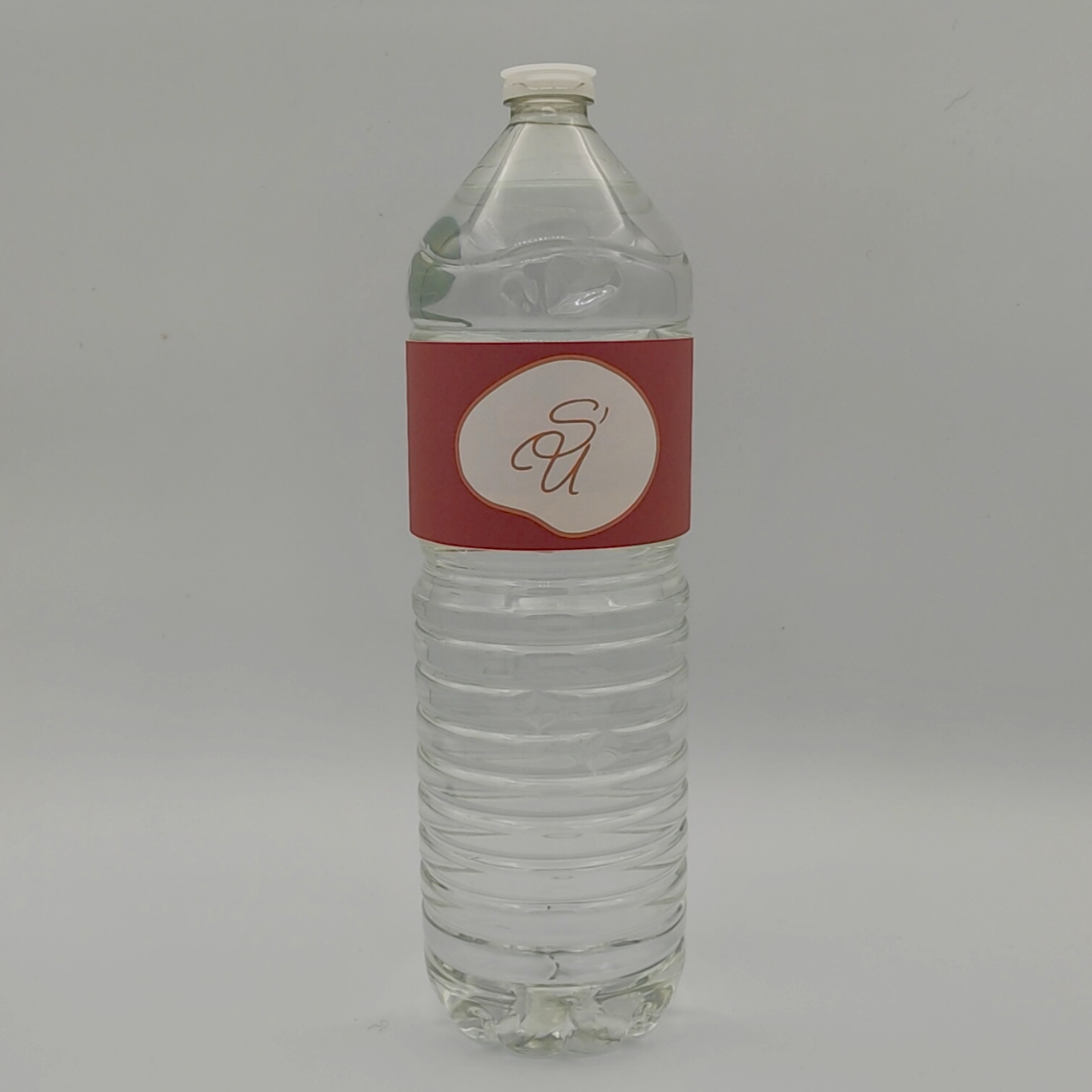 Étiquette grande bouteille