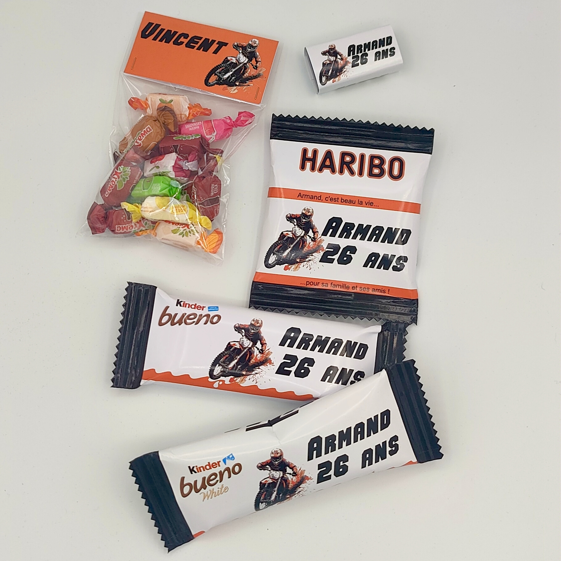 Moto cross - noir et orange
